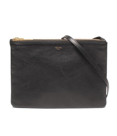 CELINE ショルダーバッグ 斜め掛け ゴールド金具 トリオ レディース セリーヌ