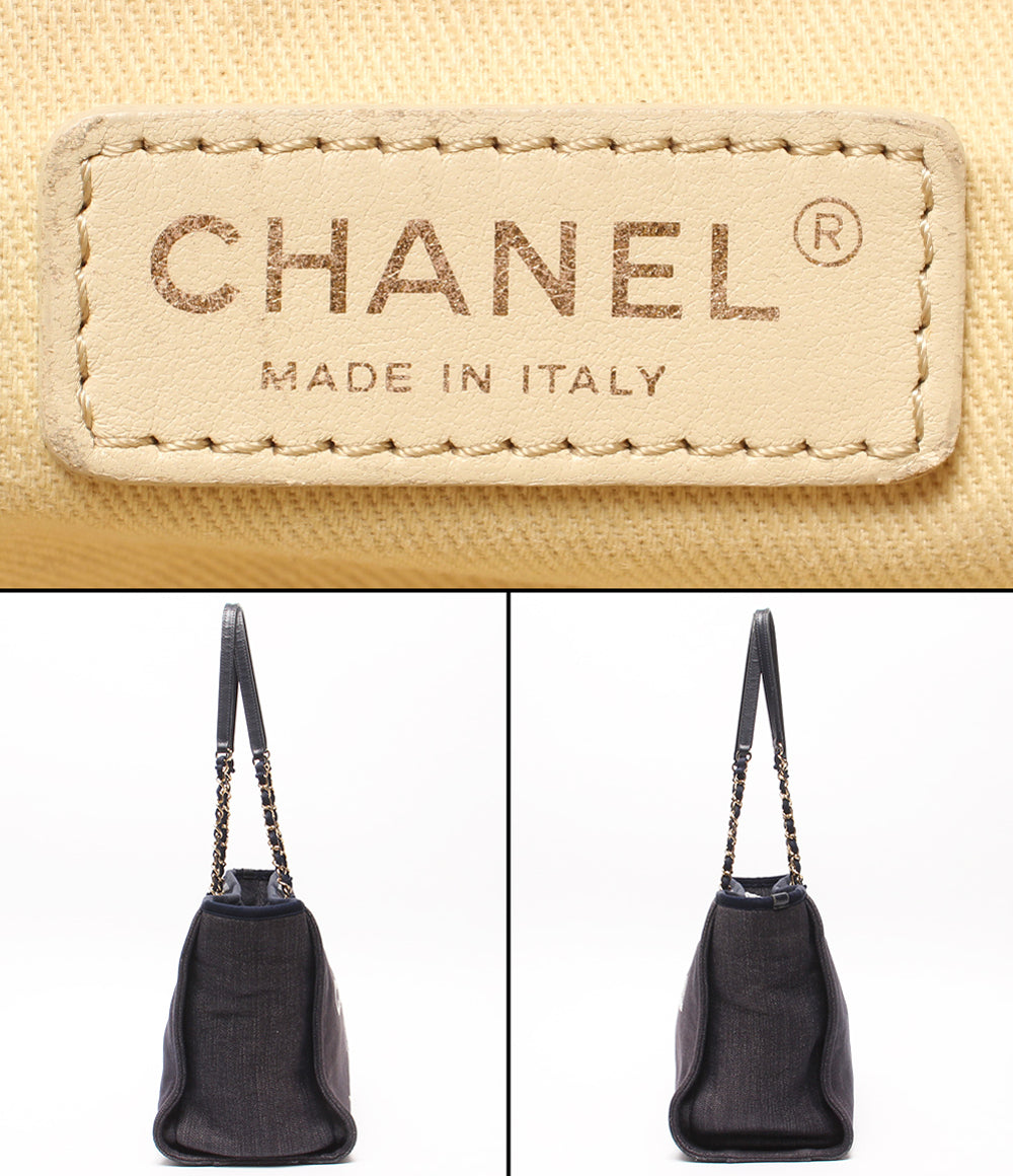 CHANEL チェーンショルダーバッグ 肩掛け ゴールド金具 ドーヴィルライン 17番台 レディース シャネル