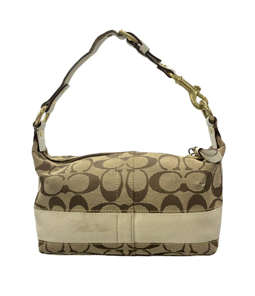 COACH コーチ　アクセサリーポーチ　ハンドバッグ　フック　ゴールド 訳あり COACH ハンドバッグ アクセサリーポーチ シグネチャー 40757