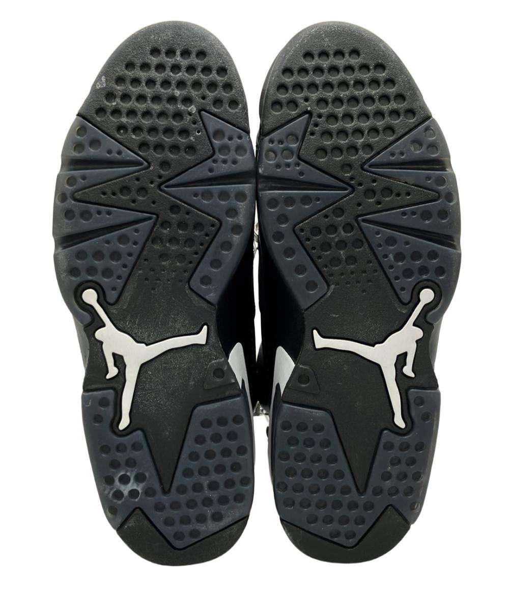 訳あり ナイキ ミドルカットスニーカー エア ジョーダン 6 レトロ ブラックキャット 384664-020 メンズ SIZE 27.0 (L) NIKE