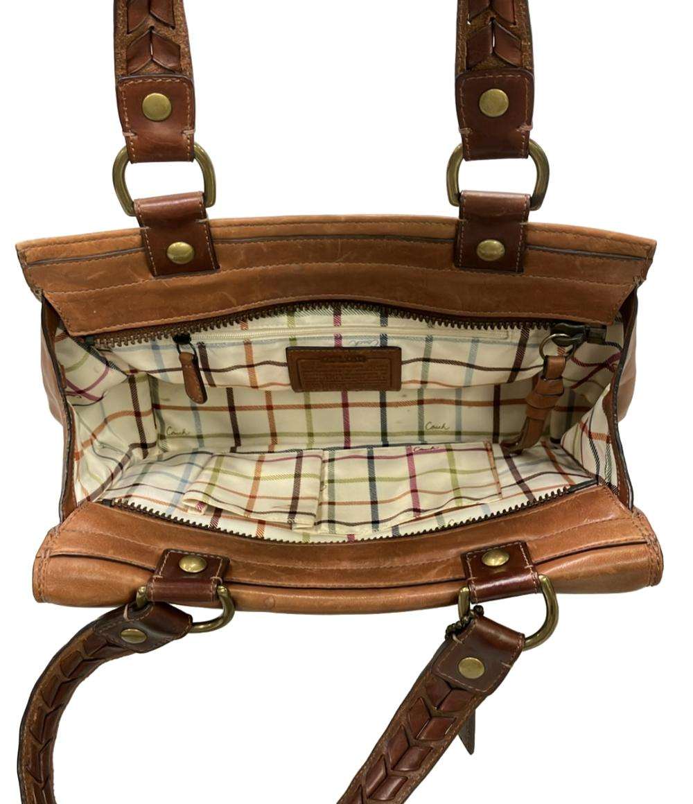 COACH コーチ　オールレザー　ハンドバッグ　本革 イタリア製 COACH オールドハンドバッグ