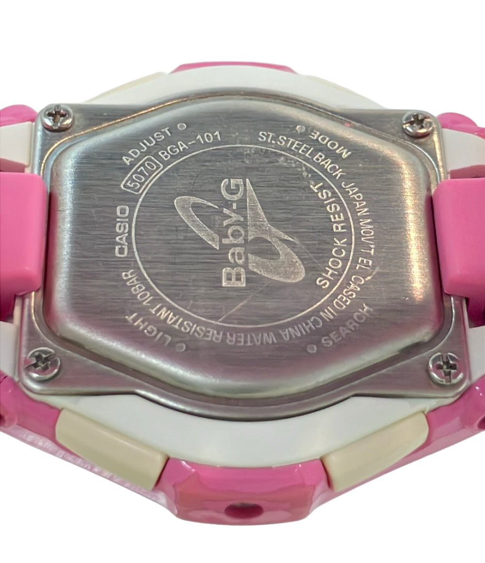 CASIO 腕時計 Baby-G クオーツ ピンク BGA-101 レディース カシオ