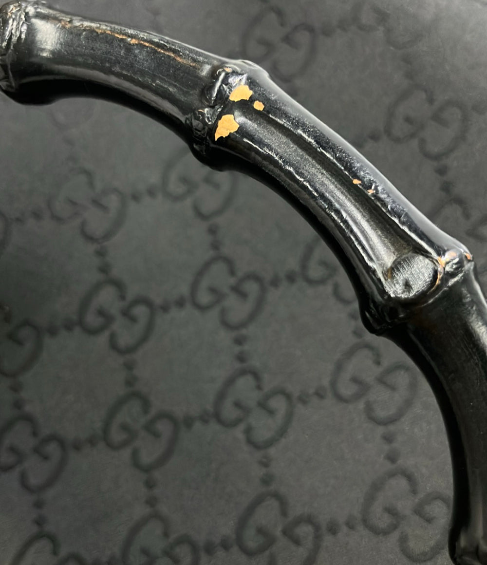 美品 GUCCI トートバッグ GG柄 バンブー 002 1010 001956 レディース グッチ