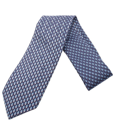 美品 エルメス ネクタイ シルク100％ 貝柄 メンズ HERMES