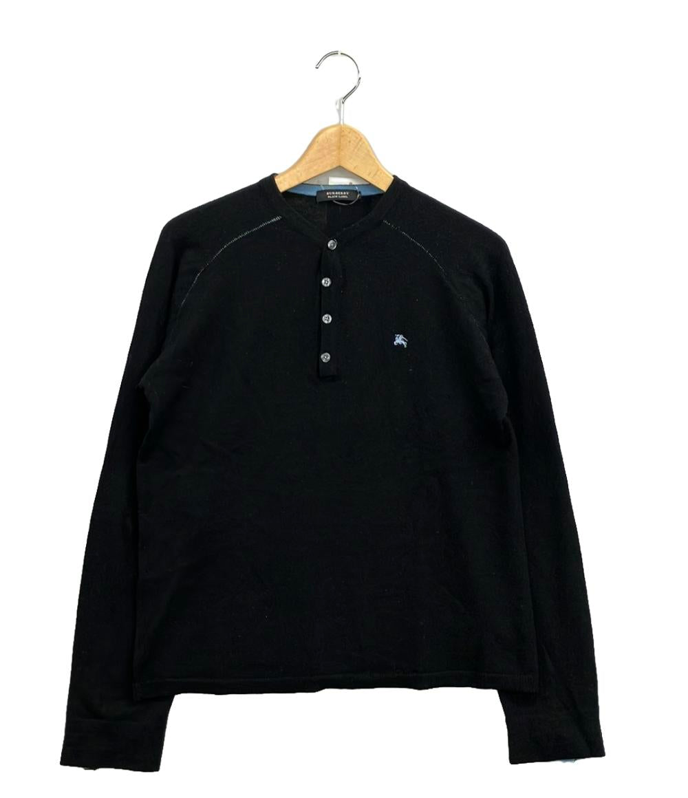 バーバリーブラックレーベル ヘンリーネックニット メンズ SIZE 3 (L) BURBERRY BLACK LABEL