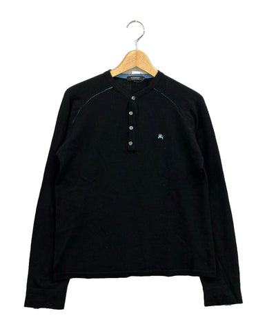 バーバリーブラックレーベル ヘンリーネックニット メンズ SIZE 3 (L) BURBERRY BLACK LABEL