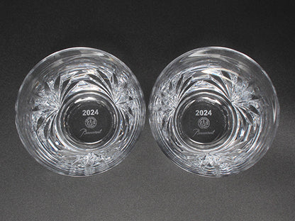 美品 Baccarat イヤータンブラー グラス 2点セット ペア 2024 ルテシア バカラ