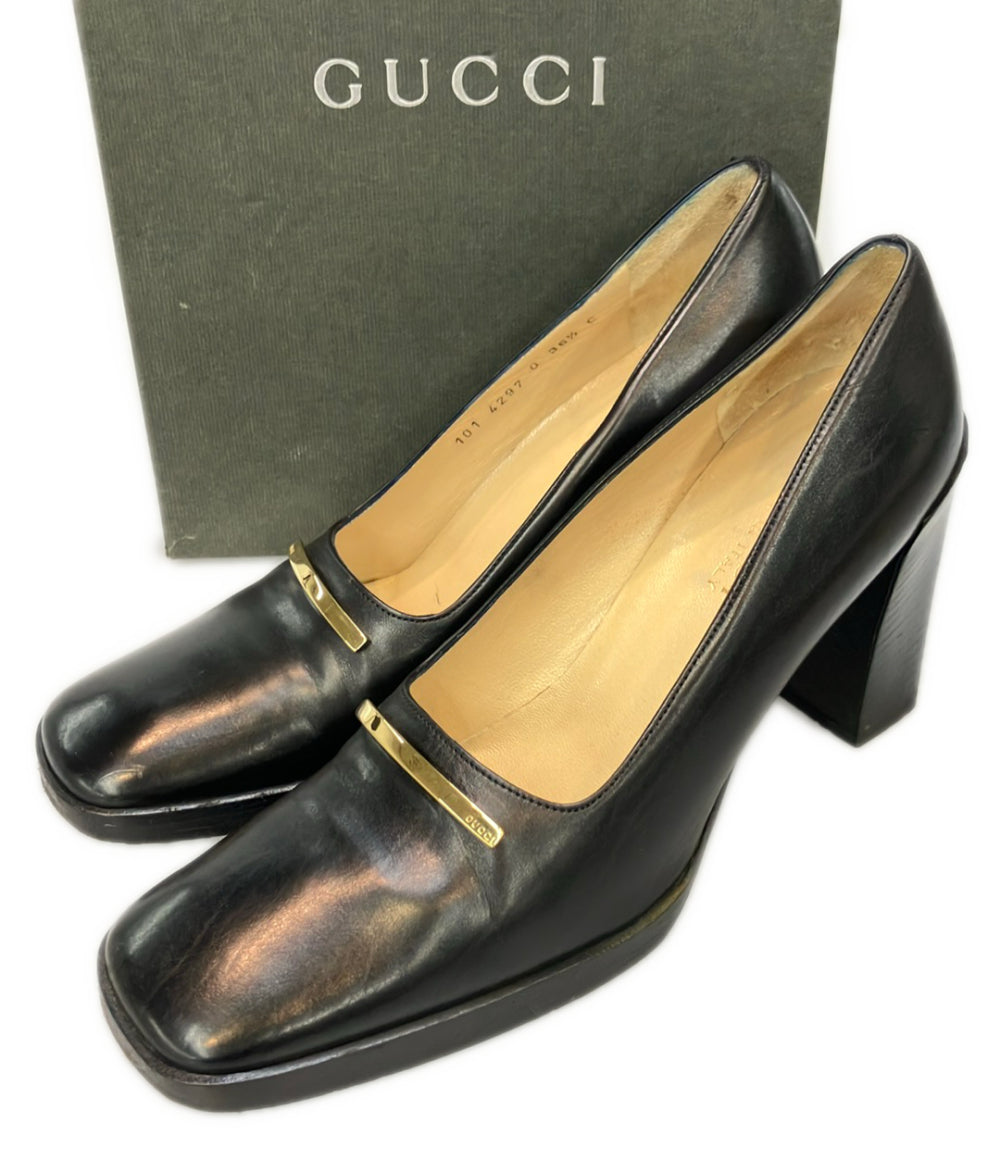 GUCCI チャンキーヒールパンプス レディース SIZE 36 1/2 (23.5cm