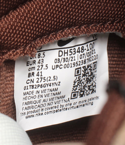美品 NIKE ハイカットスニーカー ダンク ハイ レトロ プレミアム ライトチョコレート DH5348-100 メンズ SIZE 27.5 ナイキ