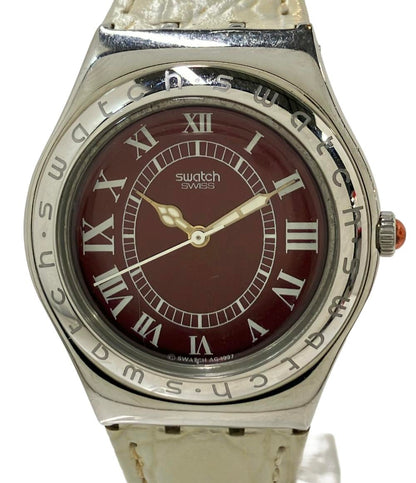 スウォッチ 腕時計 IRONY クオーツ レッド レディース Swatch