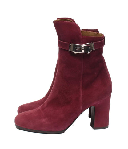 HERMES ショートブーツ サンジェルマン ケリー金具 スエード レディース SIZE 35 1/2 (22.5cm) エルメス