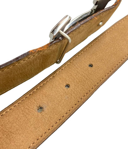 HERMES ベルト Hバックル シルバー金具 レディース エルメス