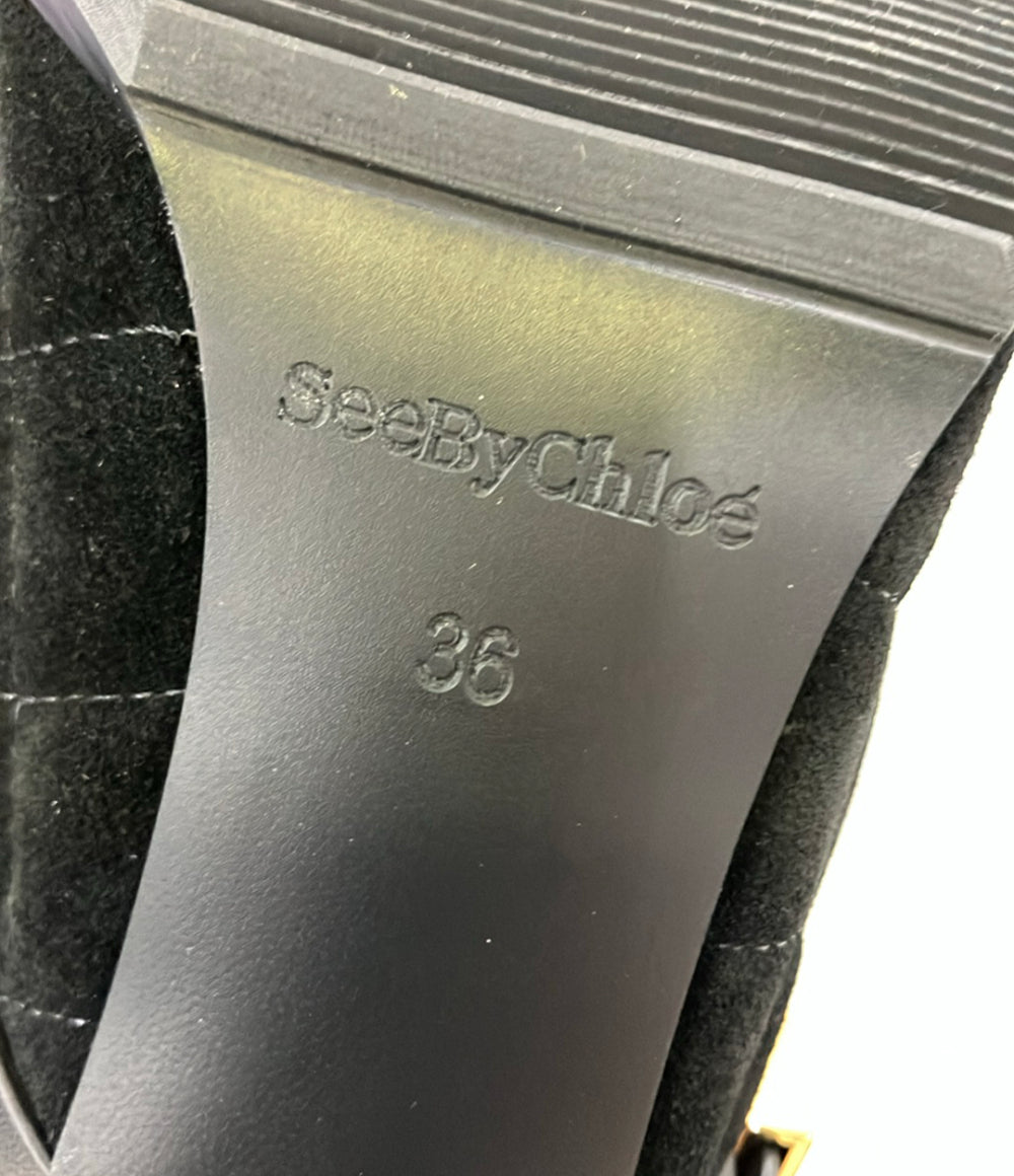SEE BY CHLOE ロングブーツ キルティング レディース SIZE 36 (23.5cm) シーバイクロエ