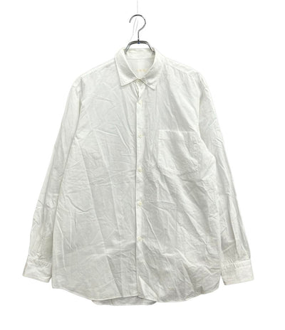 美品 エンフォルド 長袖シャツ 24AW PE TWILL OFFNECK LAYERED  