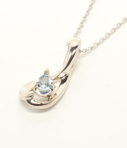 美品 4℃ ネックレス SV ブルートパーズ レディース ヨンドシー