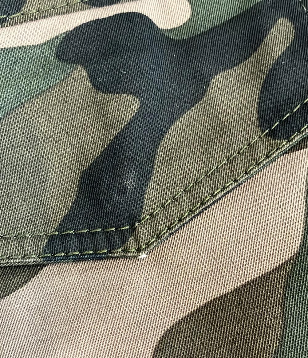 VALENTINO ミリタリージャケット 迷彩柄 M-65 スナップボタン ダブルジップ Rockstud Untitled Jacket RV3CID46PL メンズ SIZE 44 (S) ヴァレンティノ