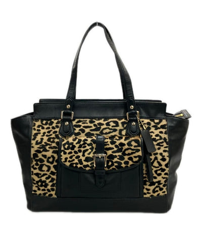 コーチ トートバッグ レオパード ハラコ F31764 レディース COACH