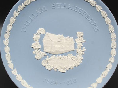 ウエッジウッド 記念プレート 飾り皿 21cm ジャスパー ウィリアム シェイクスピア WEDGWOOD