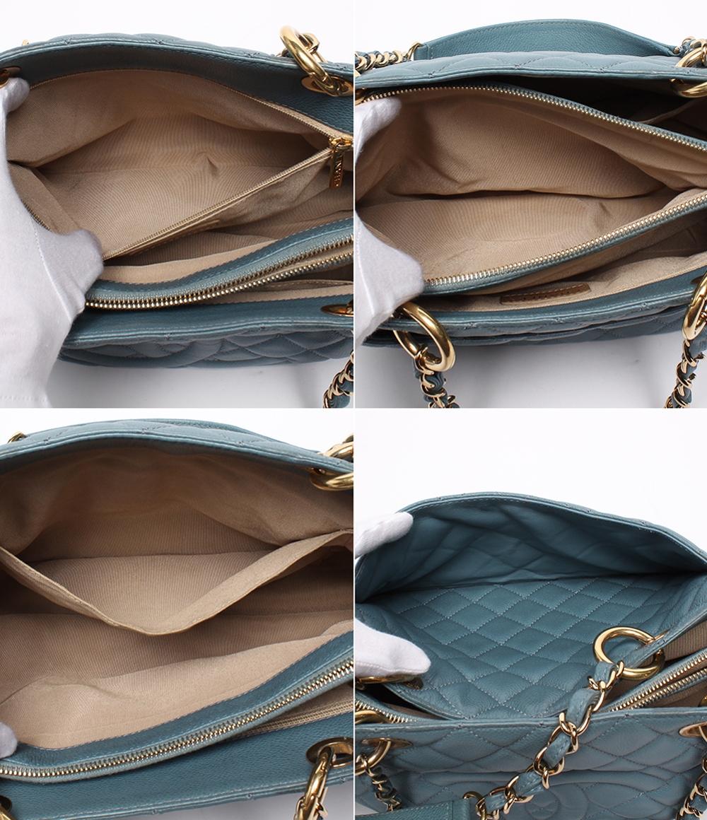 シャネル GST チェーン トートバッグ キャビアスキン ゴールド金具 肩掛け レディース CHANEL