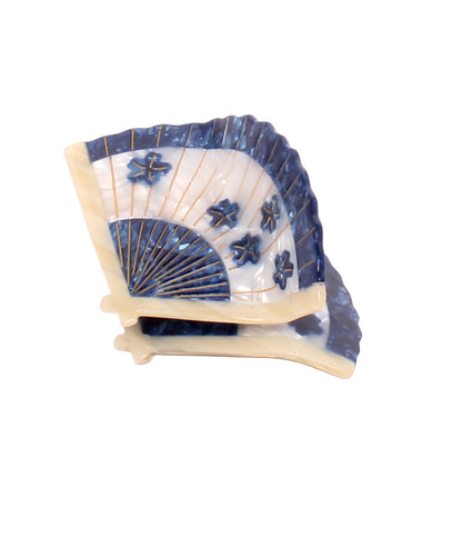 美品 solar eclipse ヘアクリップ 扇モチーフ レディース