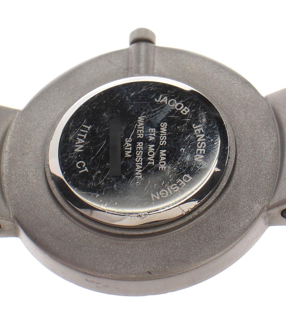 JACOB JENSEN 腕時計 クオーツ ブラック ユニセックス ヤコブイェンセン