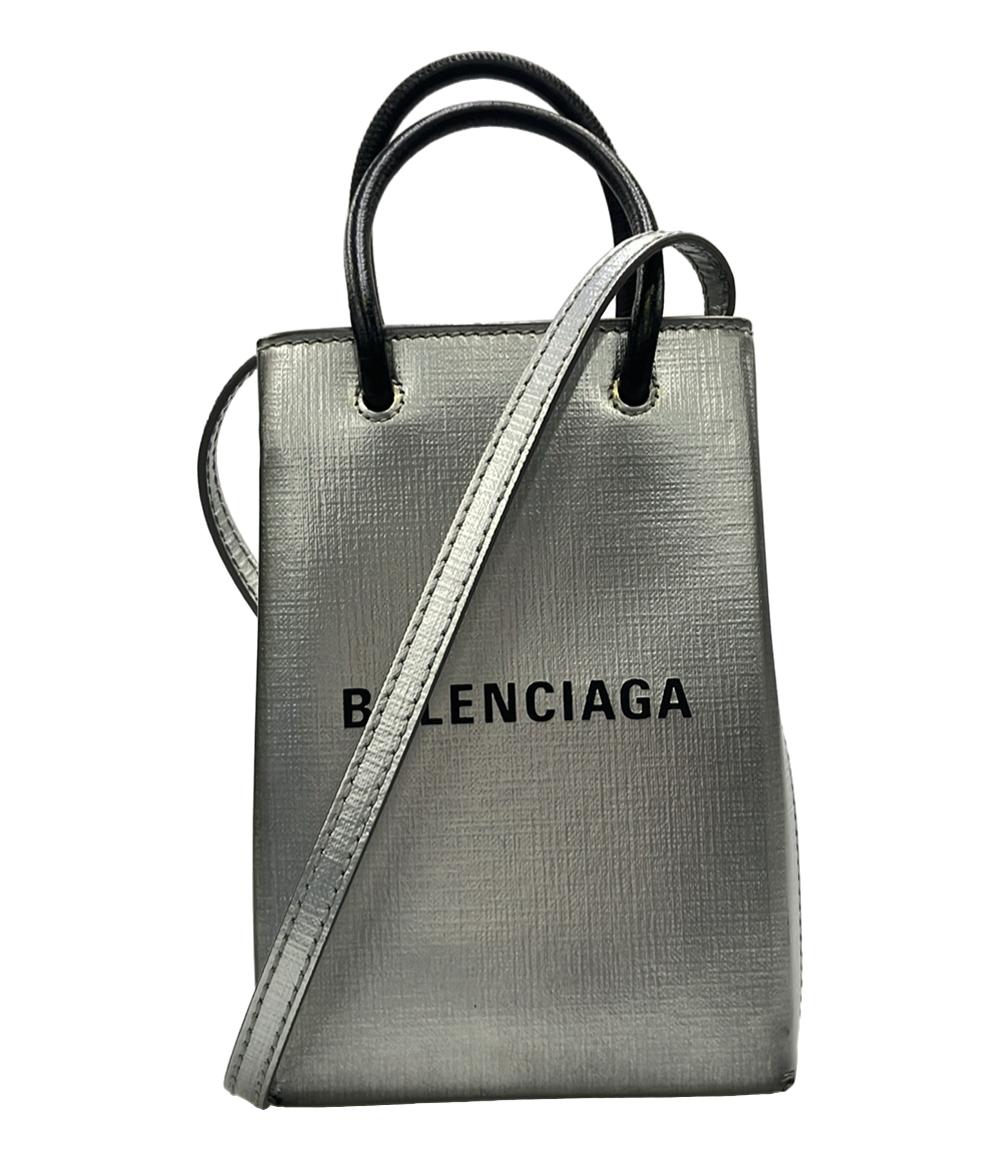 BALENCIAGA ショルダーバッグ 斜め掛け ショッピングフォンフォルダー レディース バレンシアガ