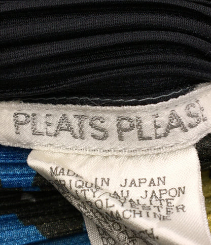 美品 プリーツワンピース 宇宙柄99年 PP91-JH044     レディース SIZE 3 (L) PLEATS PLEATS ISSEY MIYAKE