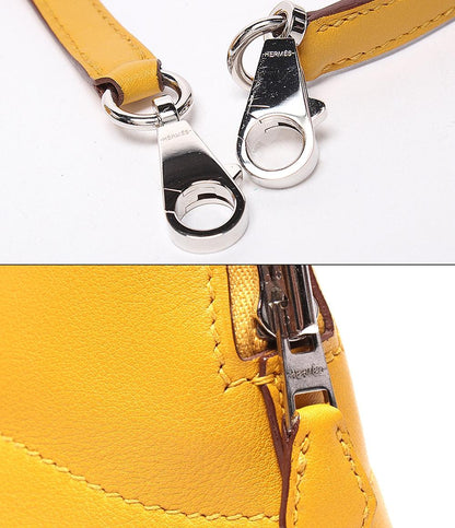 美品 HERMES 2way ハンドバッグ ショルダーバッグ 肩掛け シルバー金具 C刻印 ボリード27 レディース エルメス