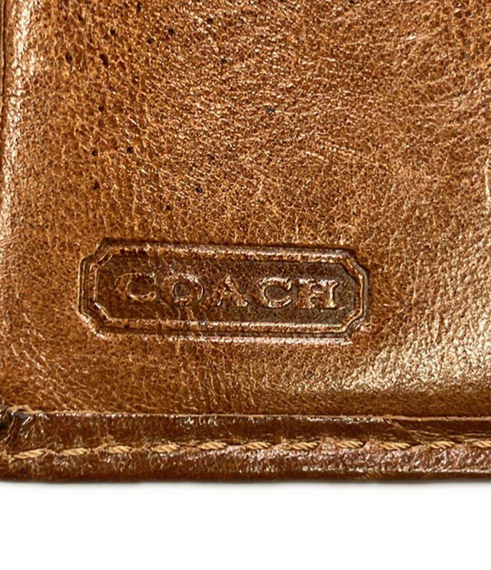 COACH 二つ折り財布 シグネチャー レザー キャンバス レディース コーチ