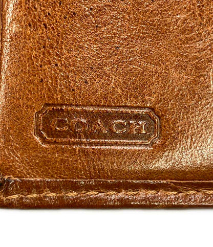 COACH 二つ折り財布 シグネチャー レザー キャンバス レディース コーチ