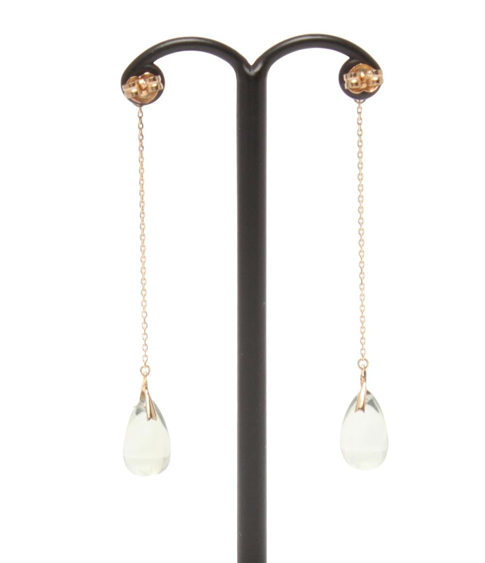 美品 STAR JEWELRY ピアス K10 しずくモチーフ ティアドロップ スター