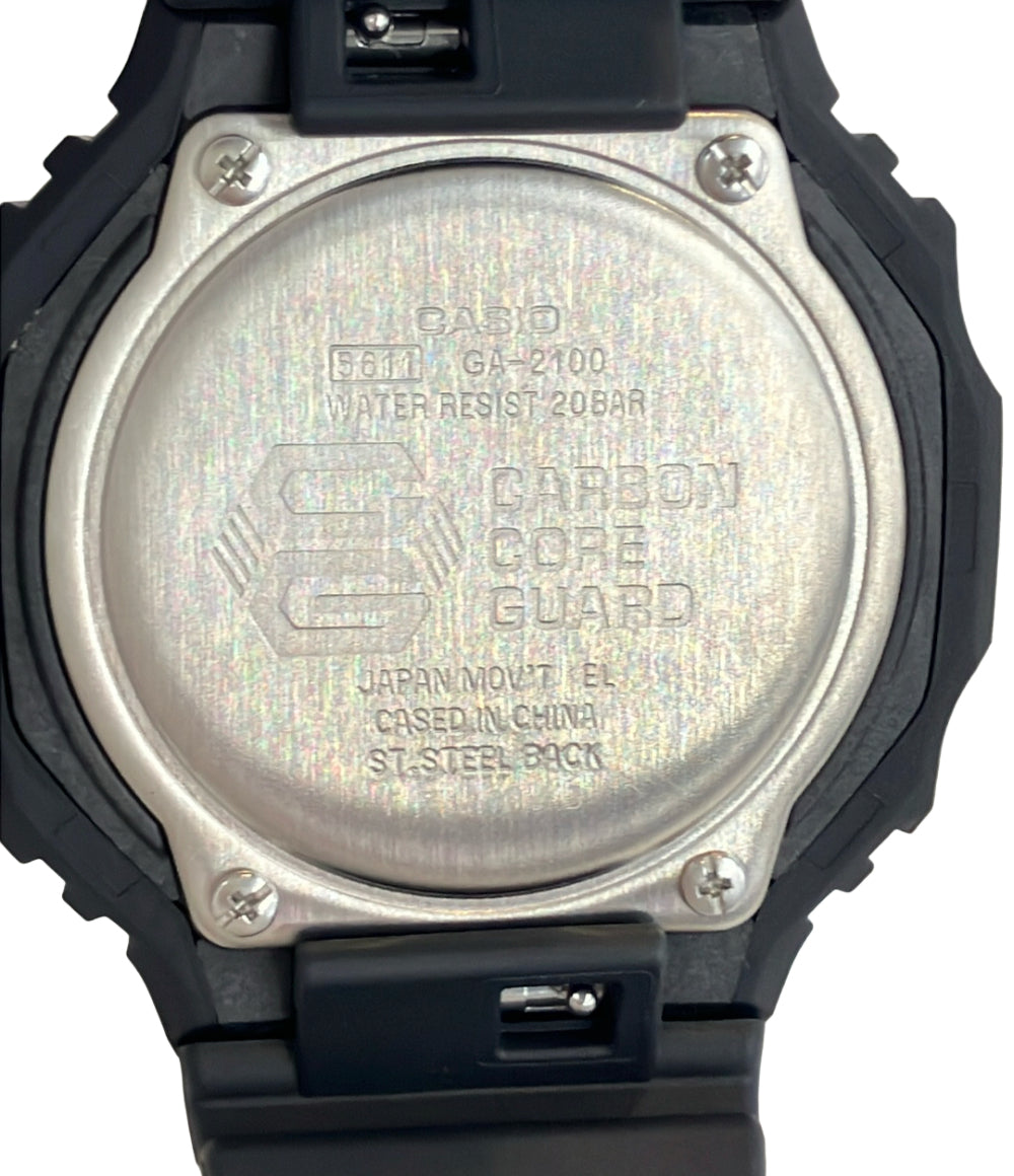 美品 CASIO 腕時計 G-SHOCK クオーツ ブラック GA-2100 メンズ カシオ