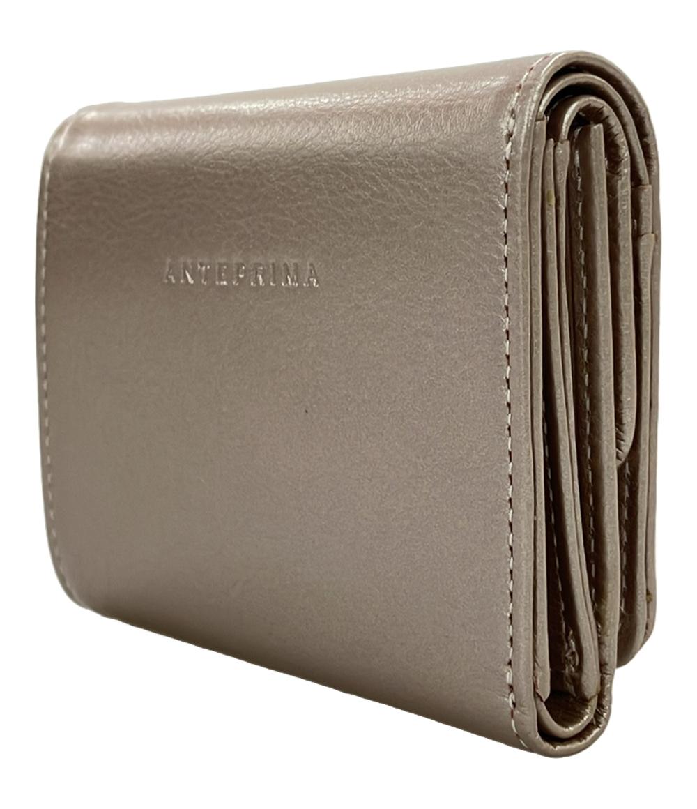 ANTEPRIMA 三つ折り財布 フラワースタッズ レザー レディース アンテプリマ