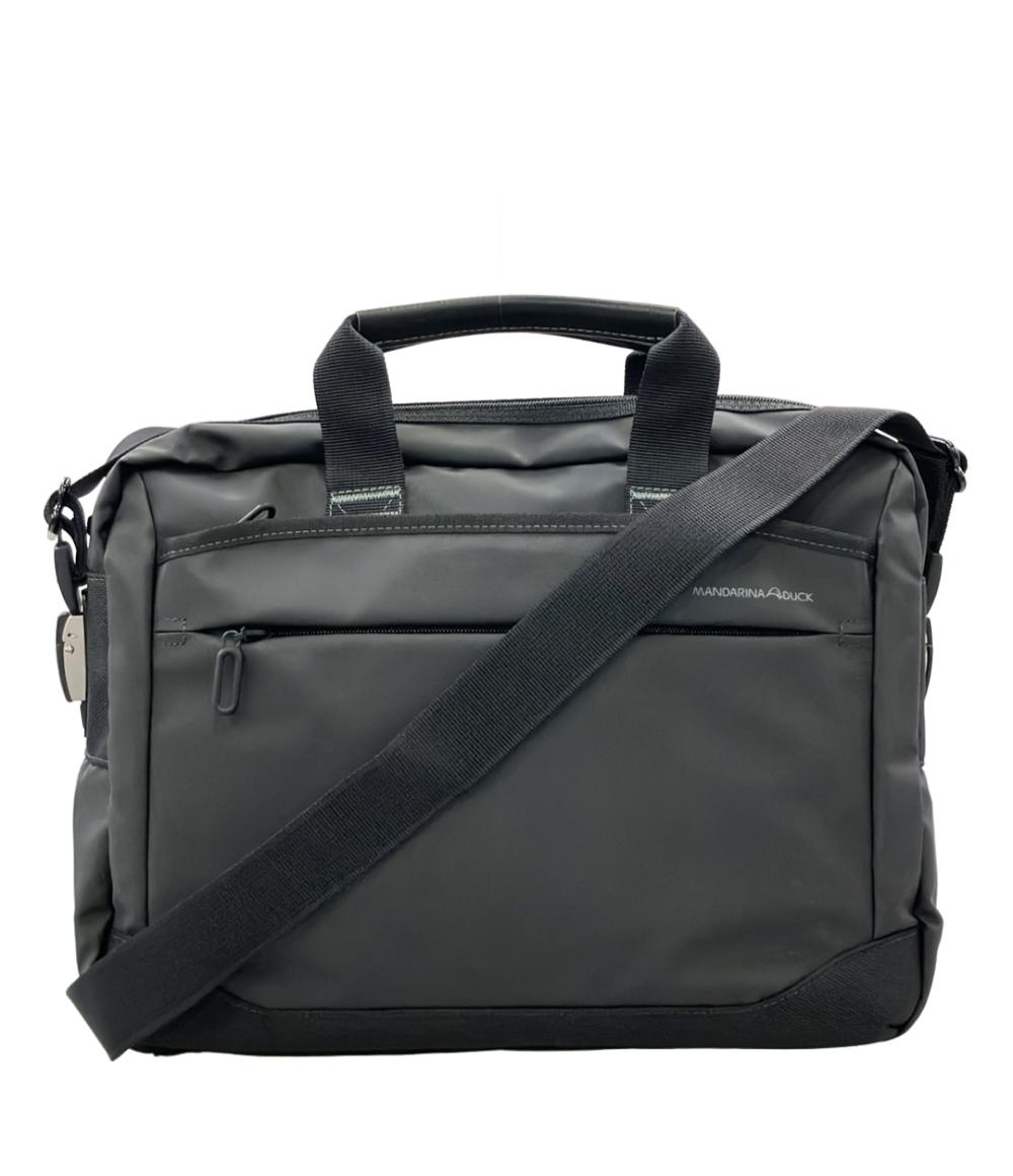 美品 MANDARINA DUCK ビジネスバッグ ブリーフケース ショルダーバッグ 斜め掛け メンズ マンダリナダック