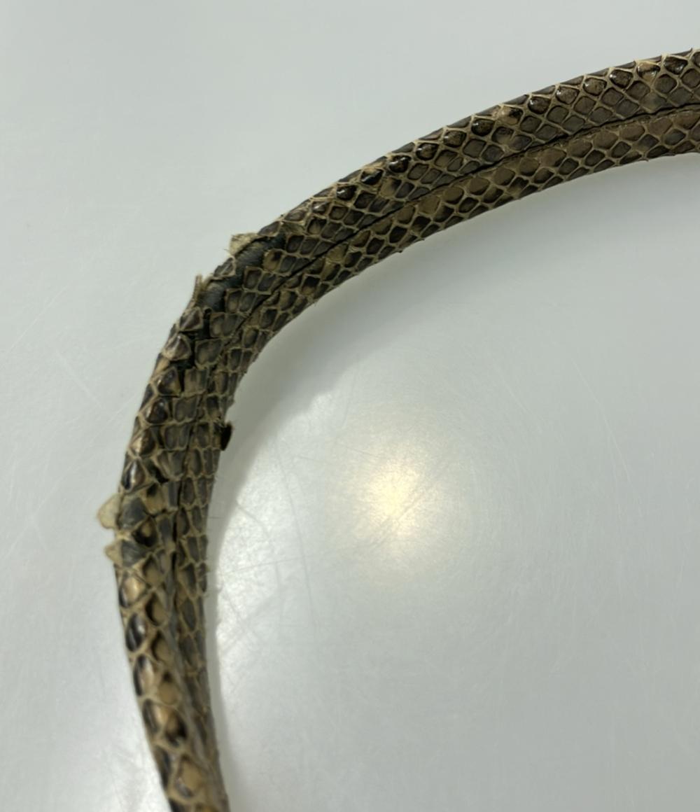 カルティエ パイソンレザーワンショルダーバッグ 肩掛け レディース Cartier