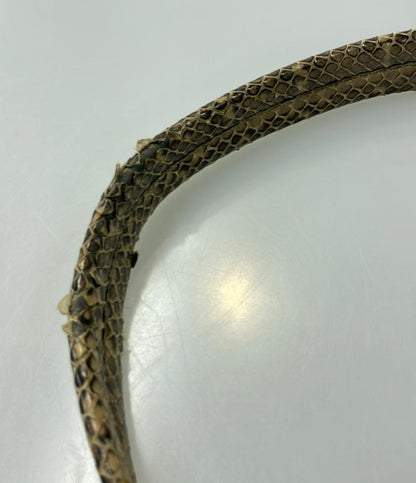 カルティエ パイソンレザーワンショルダーバッグ 肩掛け レディース Cartier