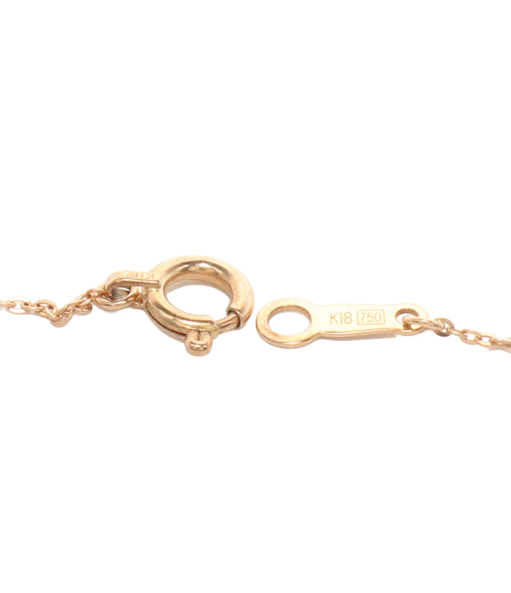 美品 Disney K.UNO ネックレス K18 ダイヤ 0.03ct ミッキーモチーフ レディース ディズニー