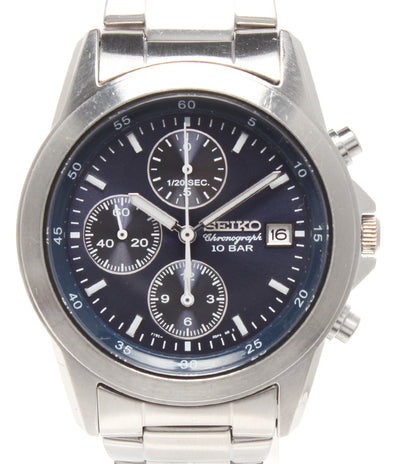 SEIKO 腕時計 クロノグラフ クオーツ ネイビー 7T92-0DM0 メンズ セイコー