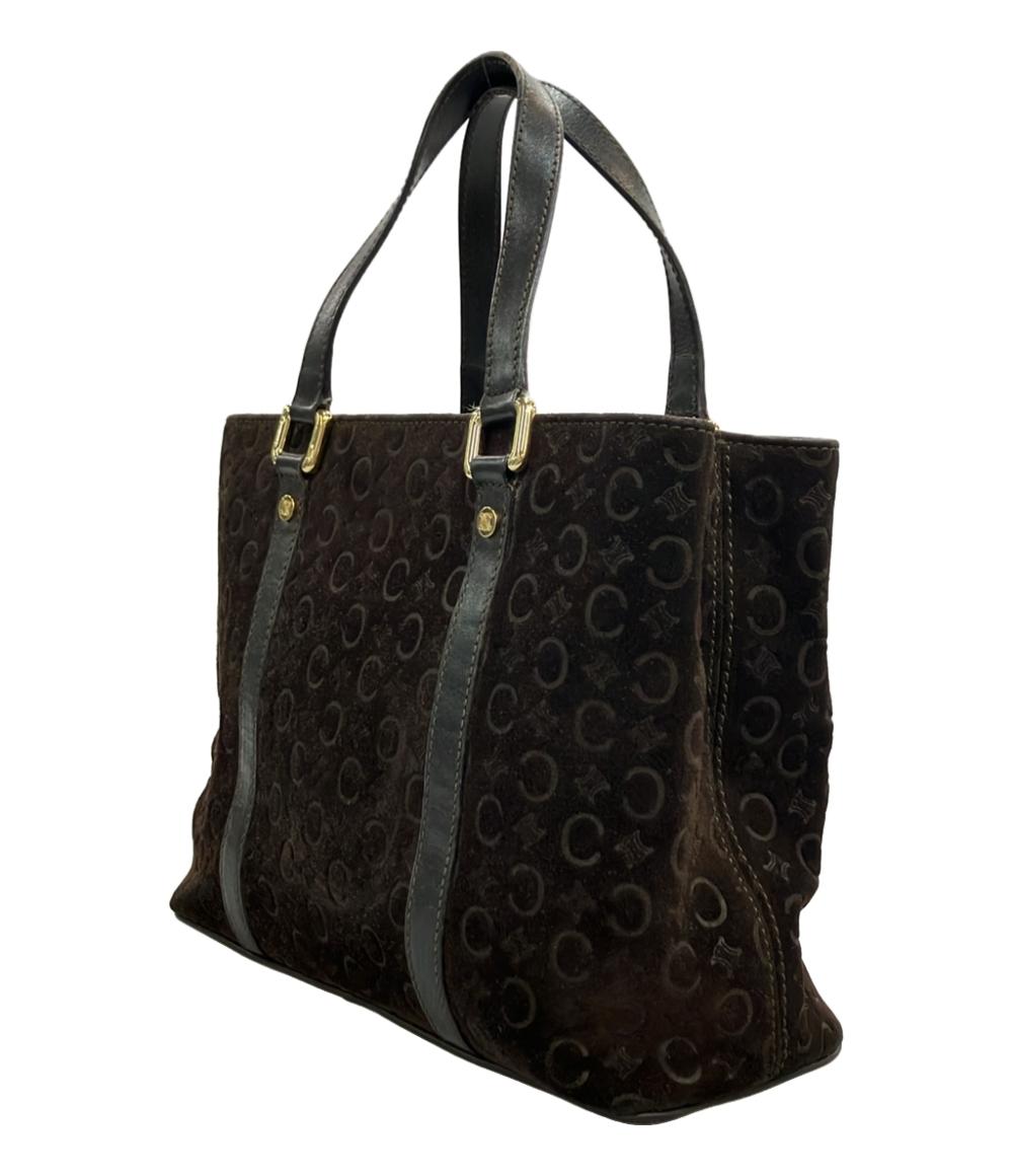 CELINE ハンドバッグ スエード レザー Cマカダム レディース セリーヌ