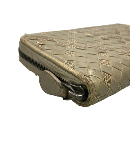 BOTTEGA VENETA ラウンドファスナー長財布 イントレチャート レディース ボッテガ・ヴェネタ