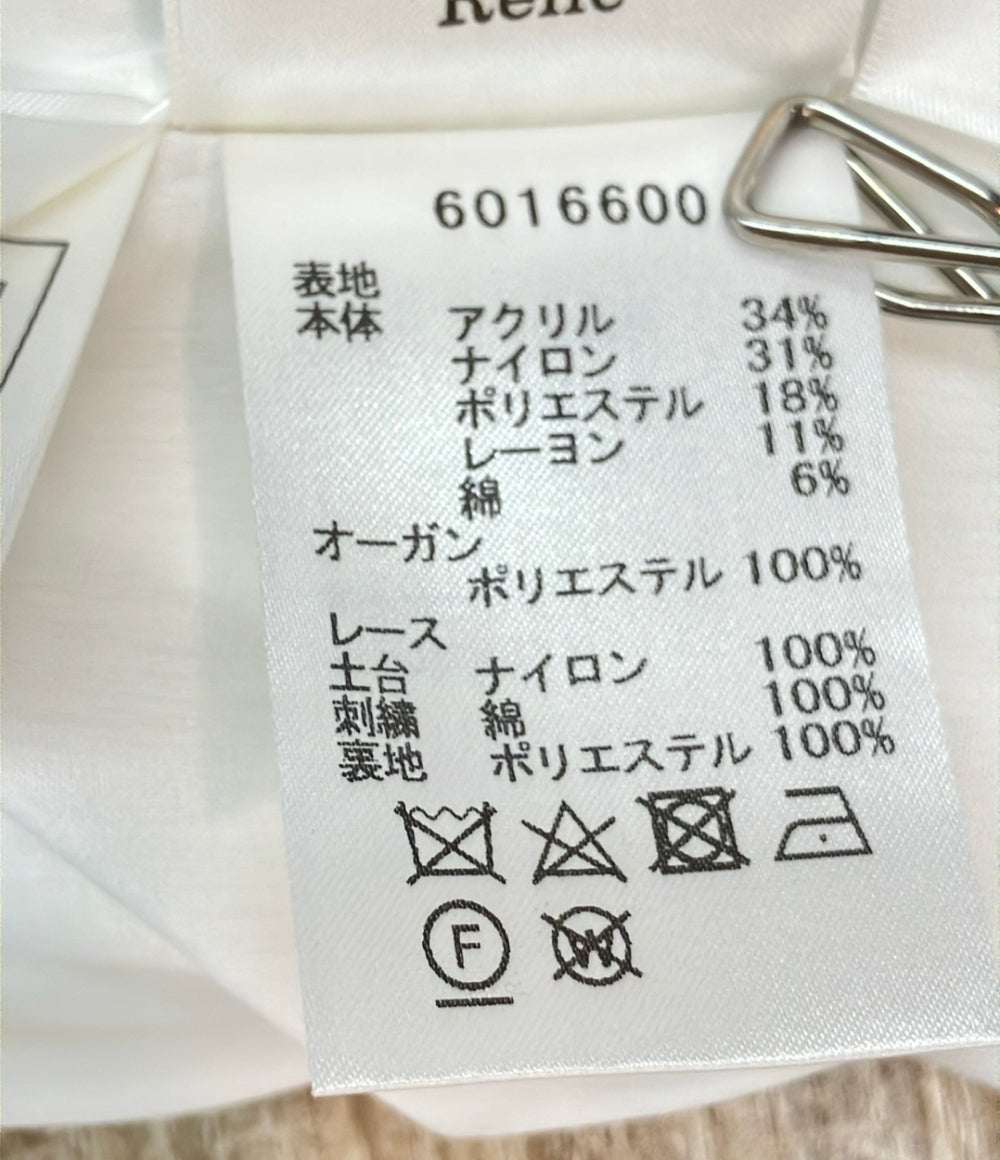 Rene ノースリーブワンピース レース 裾パール タグ付き 6016600 レディース SIZE 34 (S) ルネ