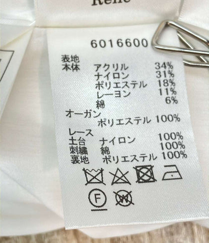 Rene ノースリーブワンピース レース 裾パール タグ付き 6016600 レディース SIZE 34 (S) ルネ