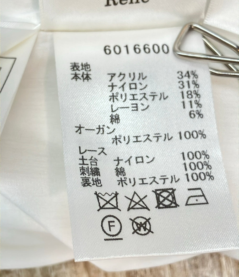 Rene ノースリーブワンピース レース 裾パール タグ付き 6016600 レディース SIZE 34 (S) ルネ