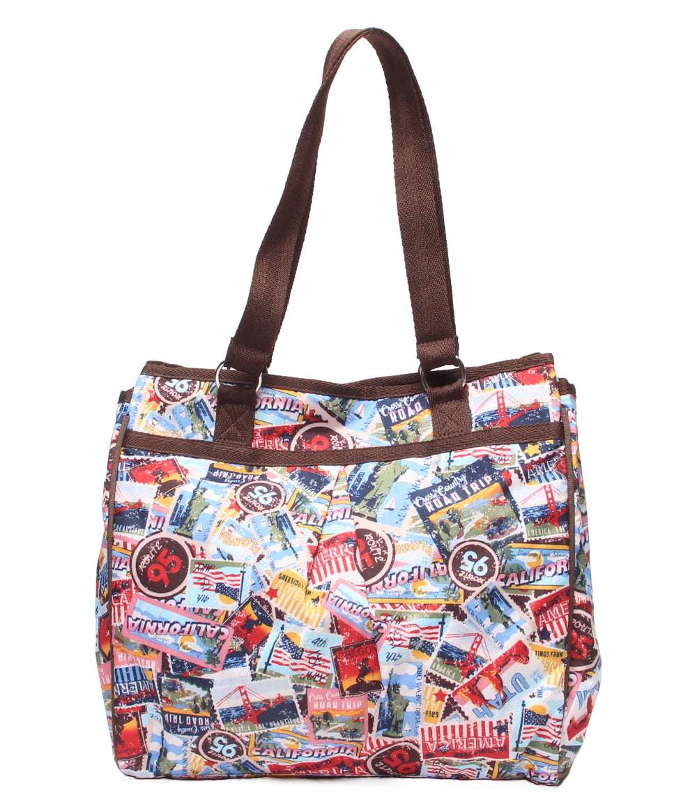 美品 LeSportsac 2WAYトートバッグ ショルダーバッグ 肩掛け 斜め掛け レディース レスポートサック