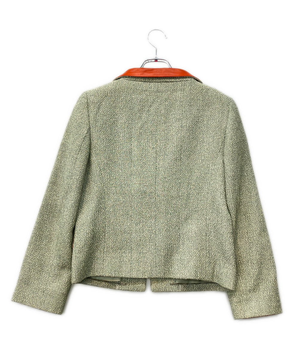 訳あり CHANEL ツイード ジップアップ ジャケット P17511V09914 レディース SIZE 40 (M) シャネル
