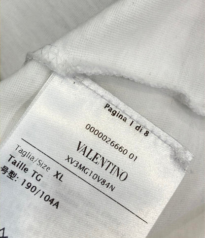 美品 VALENTINO 半袖Tシャツ サイドポケット付き エンボスロゴ XV3MG10V84N メンズ SIZE XL ヴァレンティノ