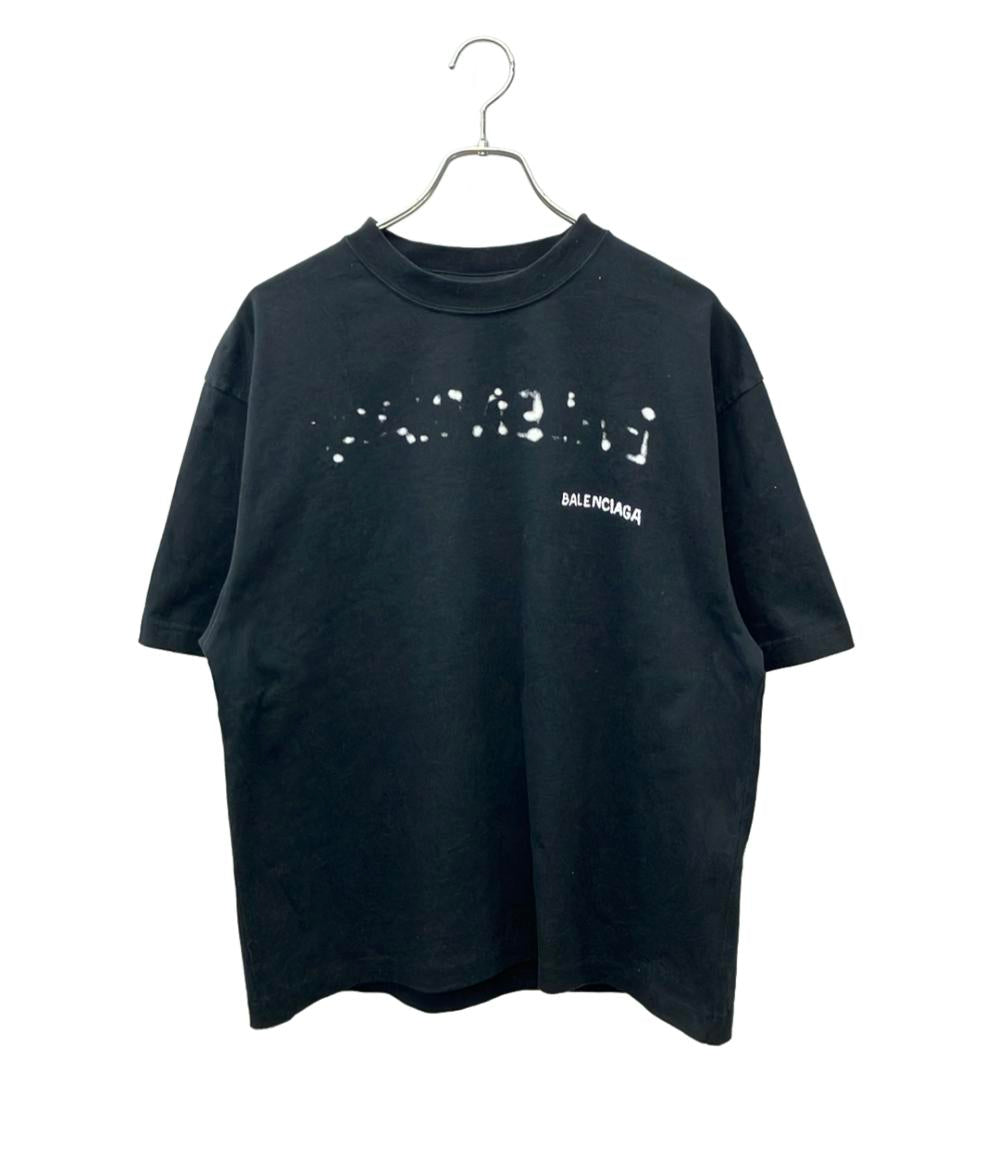 BALENCIAGA 半袖Tシャツ Hand Drawnロゴ  手書き風 Hand Drawn Balenciaga Large Fit T-Shirt 641655 TOVO5 メンズ SIZE XXS バレンシアガ