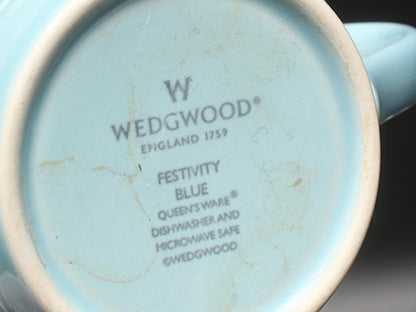 WEDGWOOD マグカップ 2点セット ペア フェスティビティ アイボリー ブルー ウエッジウッド