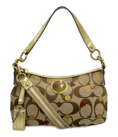 COACH ハンドバッグ ショルダーバッグ 2WAY 斜め掛け キャンバス 総柄 シグネチャー F19125 レディース コーチ