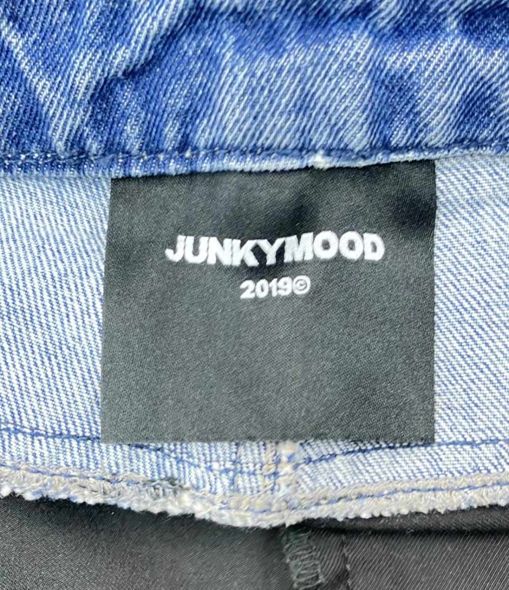 美品 ジャンキームード 切り替えデニムテーパードワイドパンツ ジーンズ メンズ SIZE L JUNKYMOOD